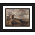 thumbnail image 1 of John Constable 24x19 Black Ornate Framed Double Matted Museum Art Print Titled: Hadleigh Castle, the Mouth of the Thames-Morning After a Stormy Night (1829), 1 of 5