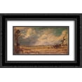 thumbnail image 1 of John Constable 2x Matted 24x16 Black Ornate Framed Art Print 'Spring Ploughing', 1 of 2