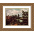 thumbnail image 1 of John Constable 2x Matted 24x20 Gold Ornate Framed Art Print 'Flatford Mill from a Lock on the Stour', 1 of 2