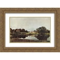 thumbnail image 1 of John Constable 2x Matted 24x20 Gold Ornate Framed Art Print 'Malvern Hall', 1 of 2