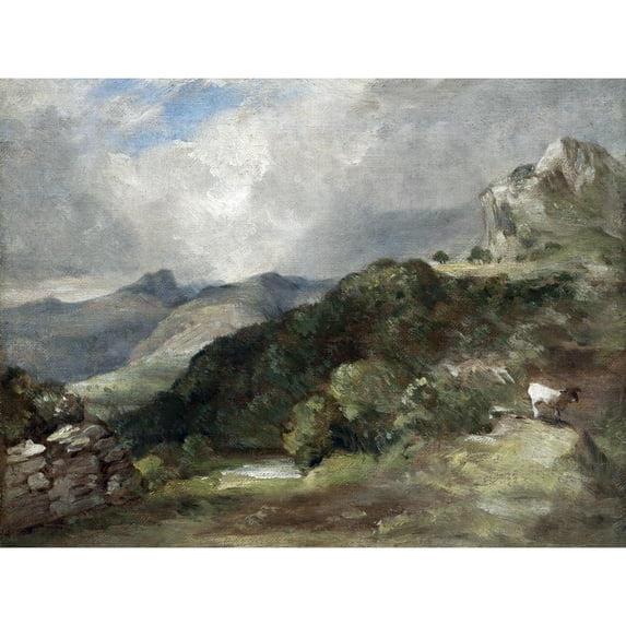 John Constable Bow Fell Cumberland 1807 Painting Extra Large XL Wall Art Poster Print
