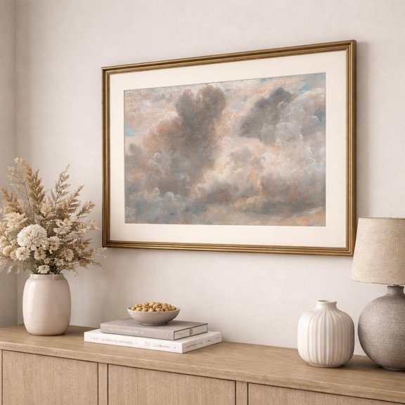 John Constable Cloud Romantic Sky Art Moody Tones Poster , Poster Print Only