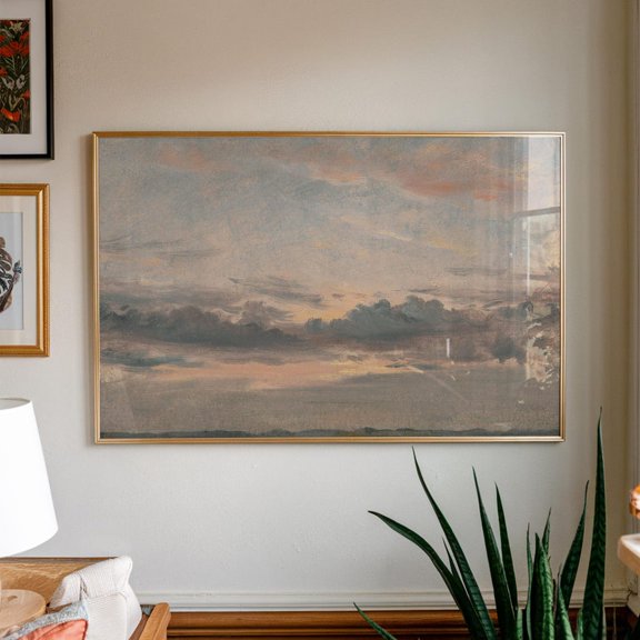 John Constable - Clouds At Sunset - Vintage Giclée Art Poster, Unframed Poster Size 8x12