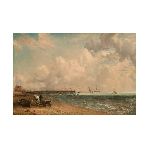 John Constable 'Yarmouth Jetty, 1822' Canvas Art - 19 x 12 Inches