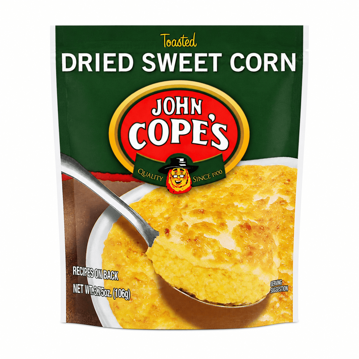 John Cope’s Toasted Dried Sweet Corn, 3.75 oz Bag