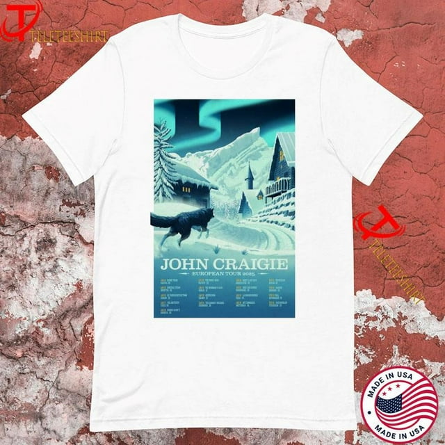 John Craigie European Tour 2025 Unisex Short Sleeve Tshirts