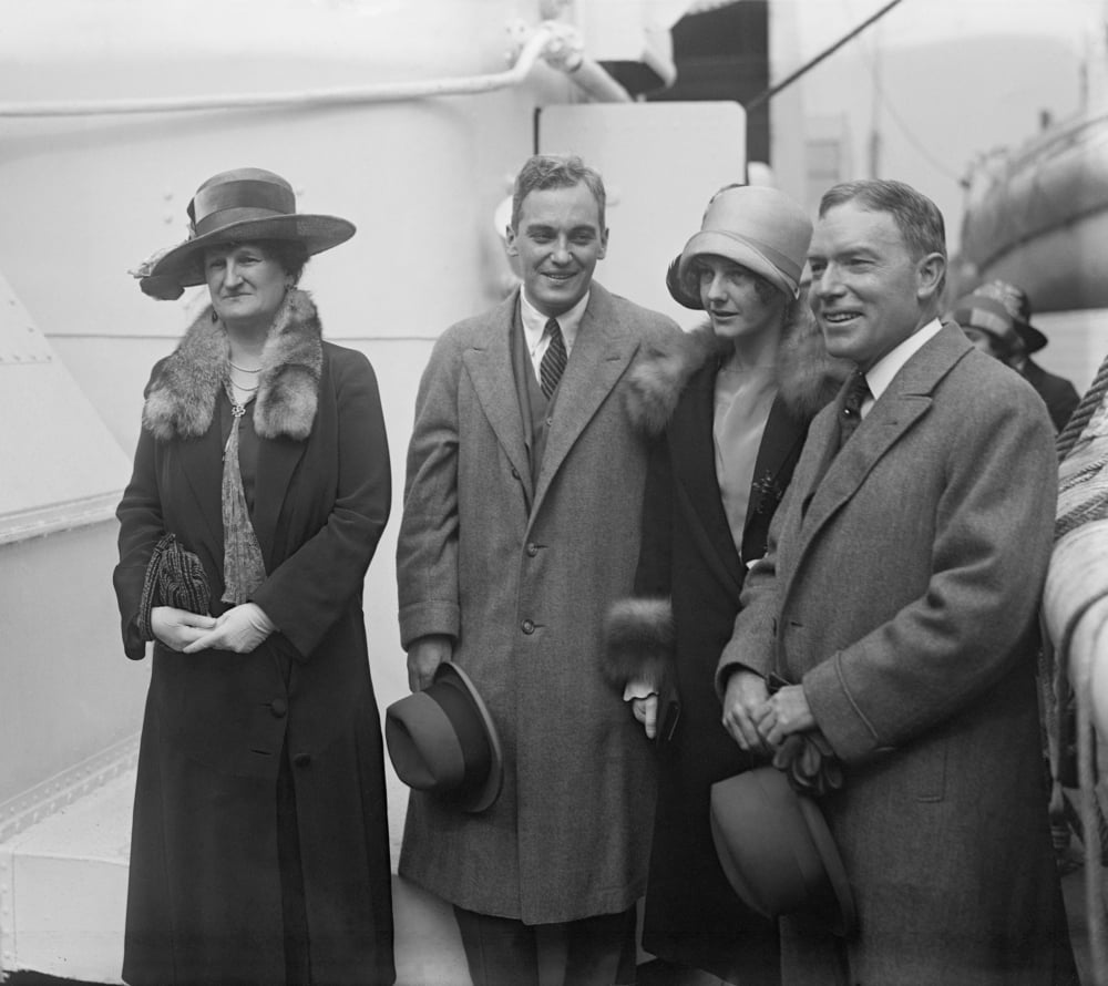 John D. Rockefeller Jr. With Abby And Their Only Daughter And Her