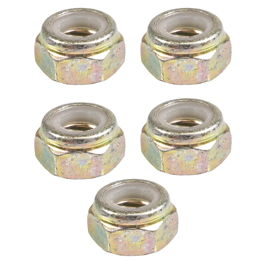 John Deere 14M7165 6MM Lock Nuts 5-Pack Z445 D100 E120 GT225 GX355