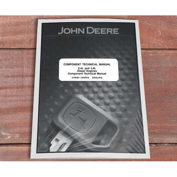 John Deere 2.4L & 3.0L Diesel Engine   Service Manual - Part Number # CTM301
