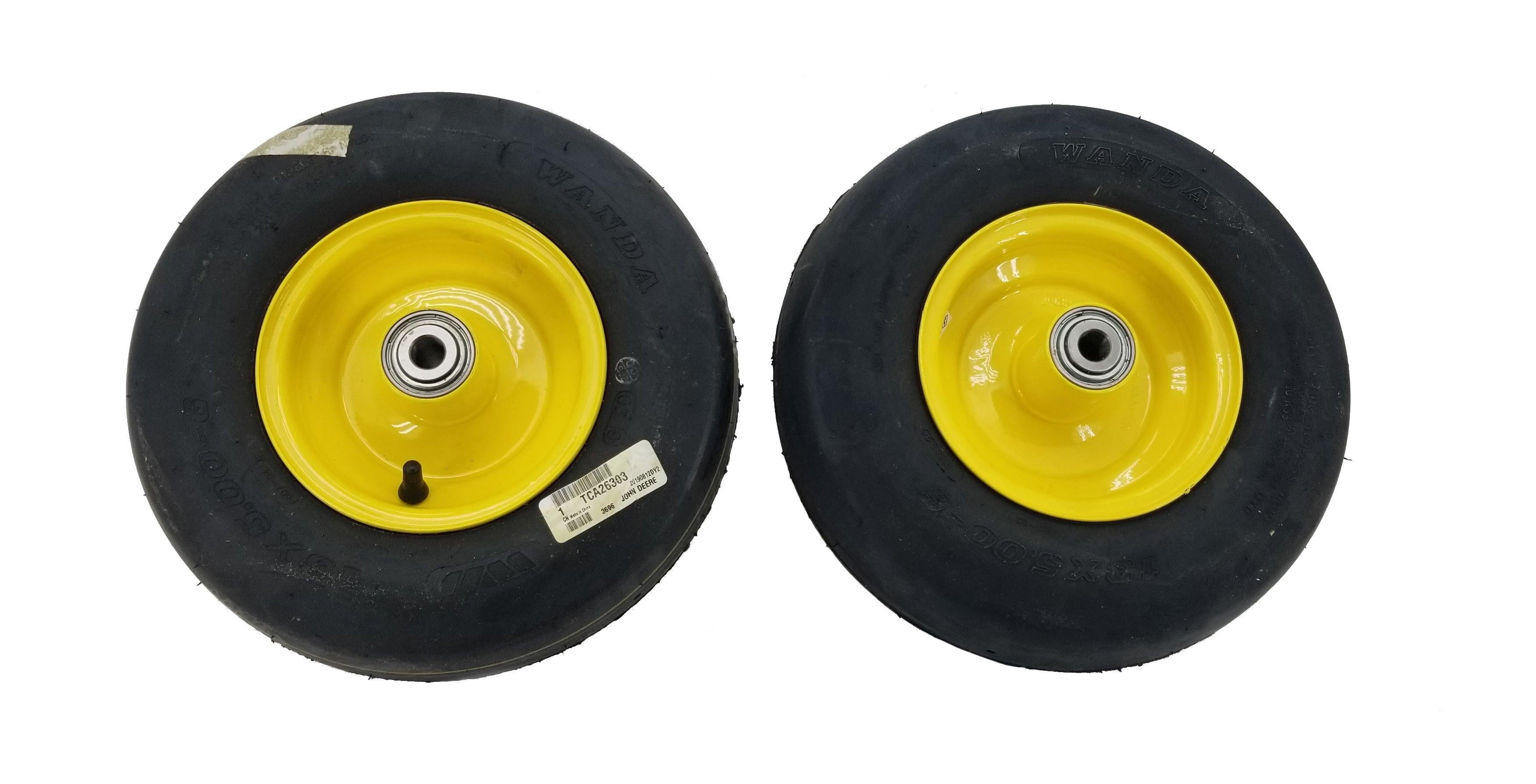 John Deere 2-Piece Original Equipment OEM Tire and Wheel Assembly Lawn Mower Parts