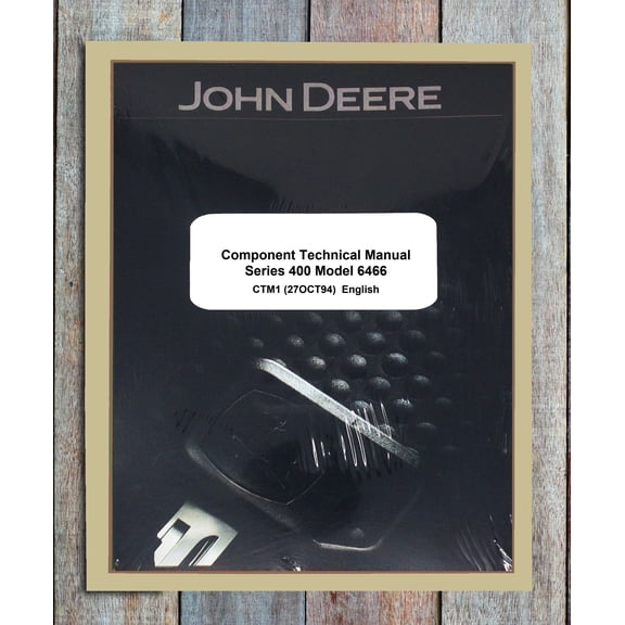 John Deere 400 Series 6466 Engine   Service Manual - Part Number # CTM1