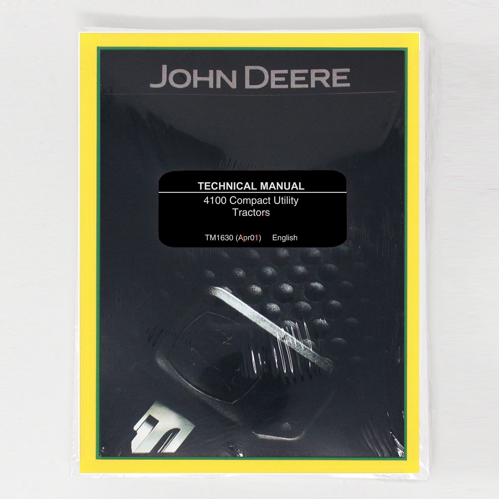 John Deere 4100 Utility Tractor Service Manual - Part Number # TM1630 ...