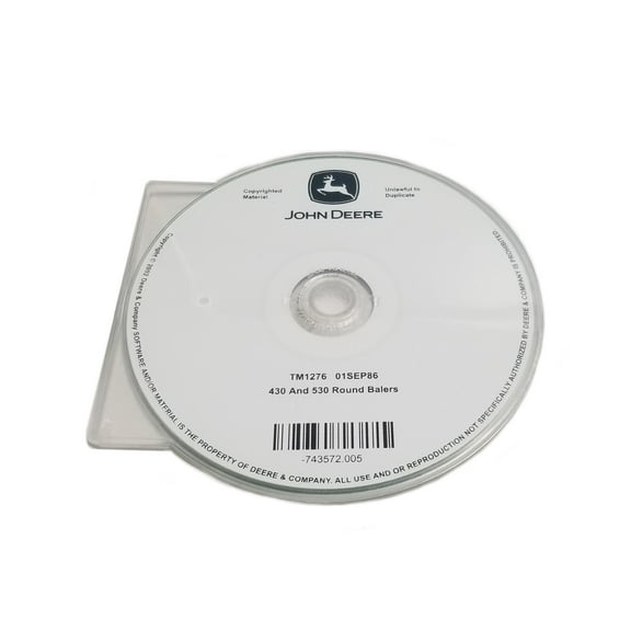 John Deere 430/530 Round Balers Technical CD Manual - TM1276CD