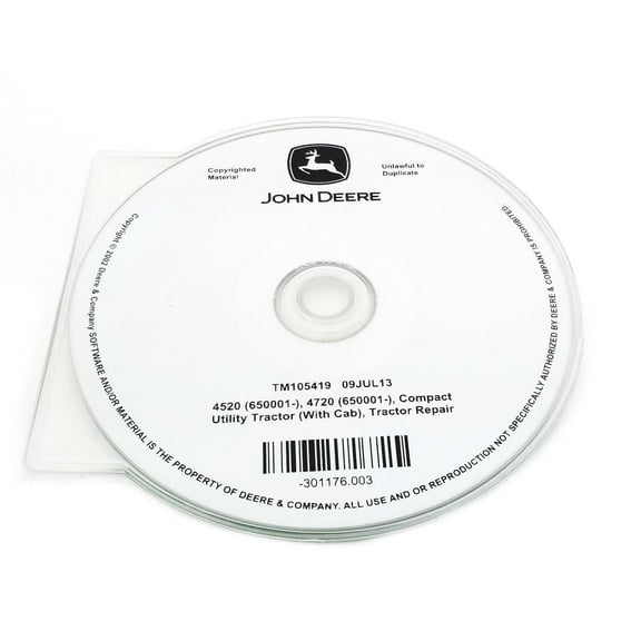 John Deere 4520(650001-)/4720(650001-) Compact Utility Tractor with Cab Techn...