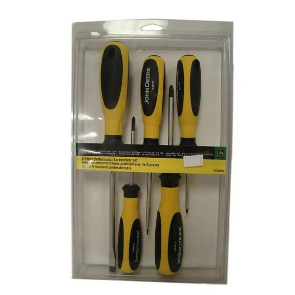 John Deere 5-Piece Professional Screwdriver Set - TY24803