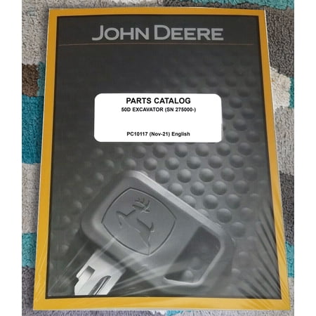 John Deere 50D Mini Excavator Parts Catalog - Part Number # PC10117