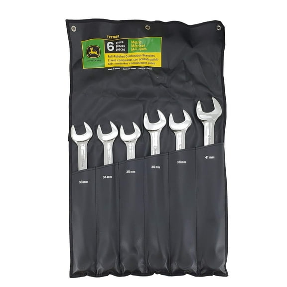 John Deere 6 Piece Metric Wench Set - TY27697
