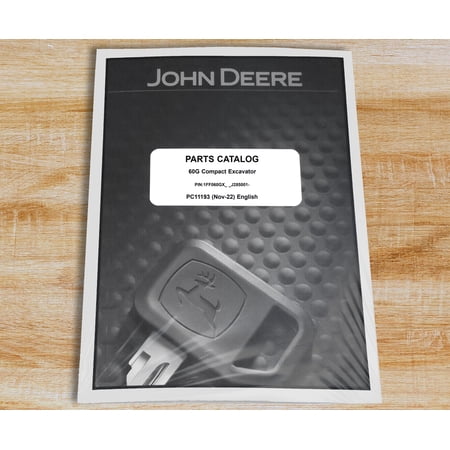 John Deere 60G Excavator Parts Catalog - Part Number # PC11193