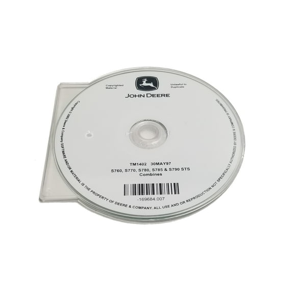 John Deere 9400/9500/9600 Combines Operation & Tests Technical CD Manual - TM1402CD