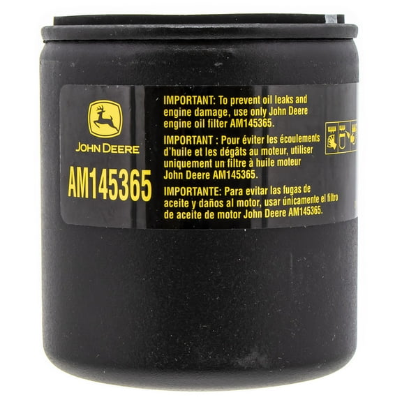 John Deere AM145365 Oil Filter Gator RSX850i Sport Trail RSX860 Utility Vehicles