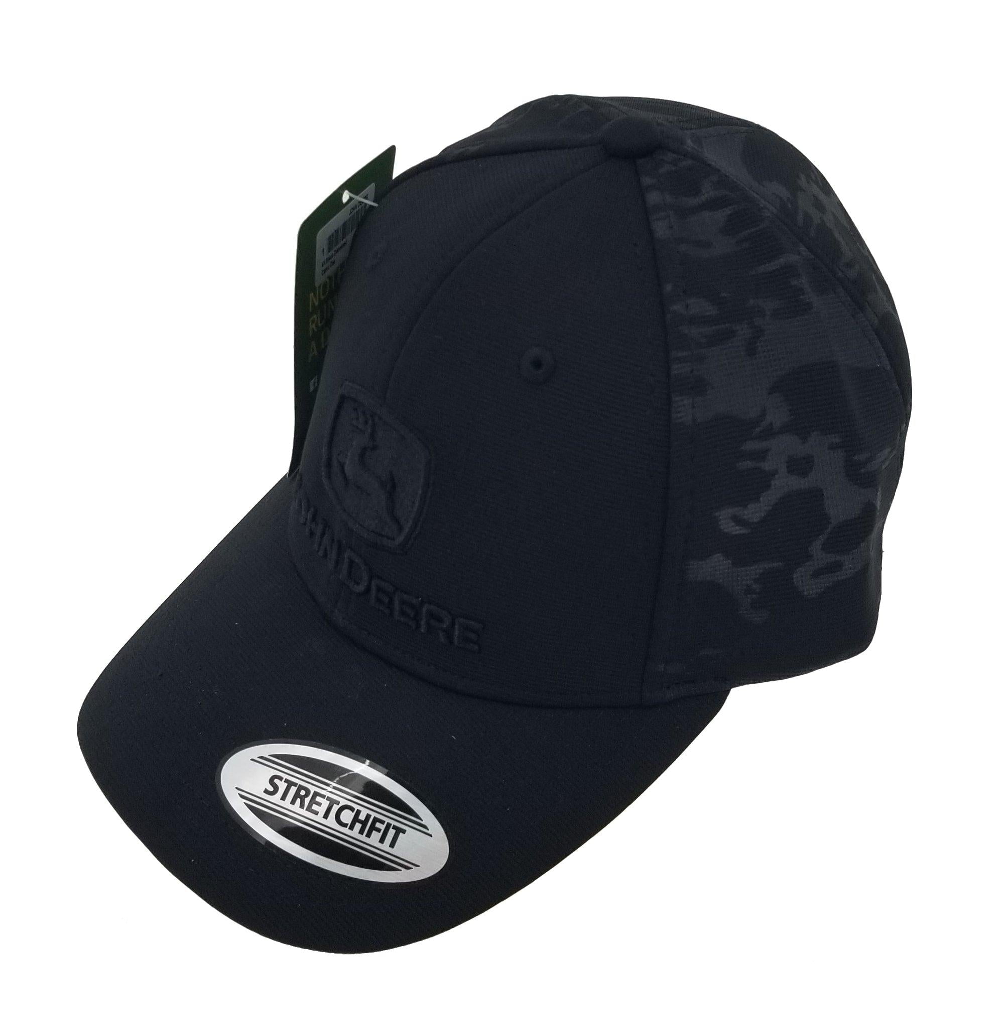 ァッション人気ブランドランキング All Deere John Black Hat/Cap Fit Stretch Camo Debossed 帽子