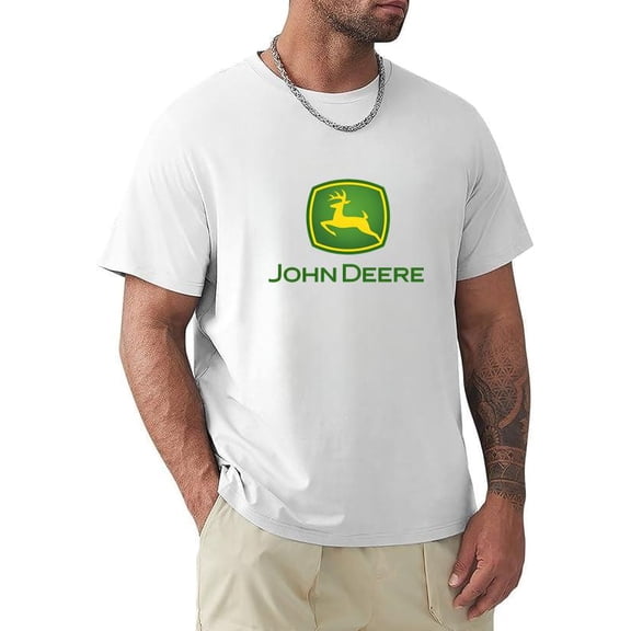 John Deere American Farm Life Funny Retro Tractor Logo Farming Unisex T-Shirt, for men & women, up to size 5XL.