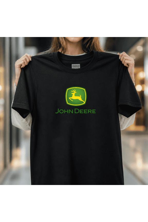 John Deere American Farm Life Funny Retro Tractor Logo Unisex T-Shirt, S- 5XL