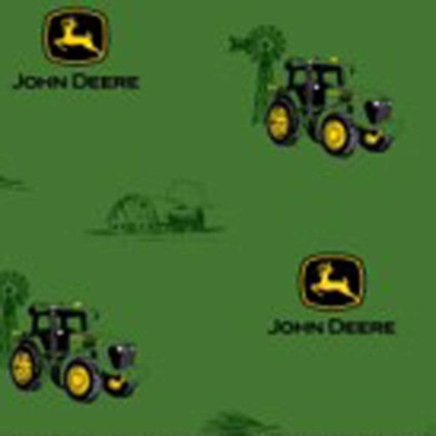 John Deere Barn Cotton Fabric