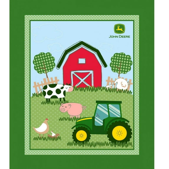 John Deere Barn Yard Fabric Panel