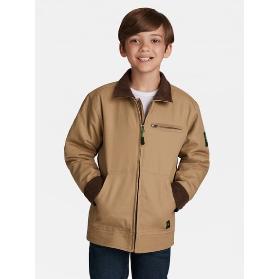 John Deere Boy's Canvas Tractor Jacket, Sizes 4 - 16