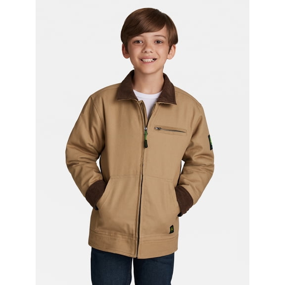 John Deere Boy's Canvas Tractor Jacket, Sizes 4 - 16