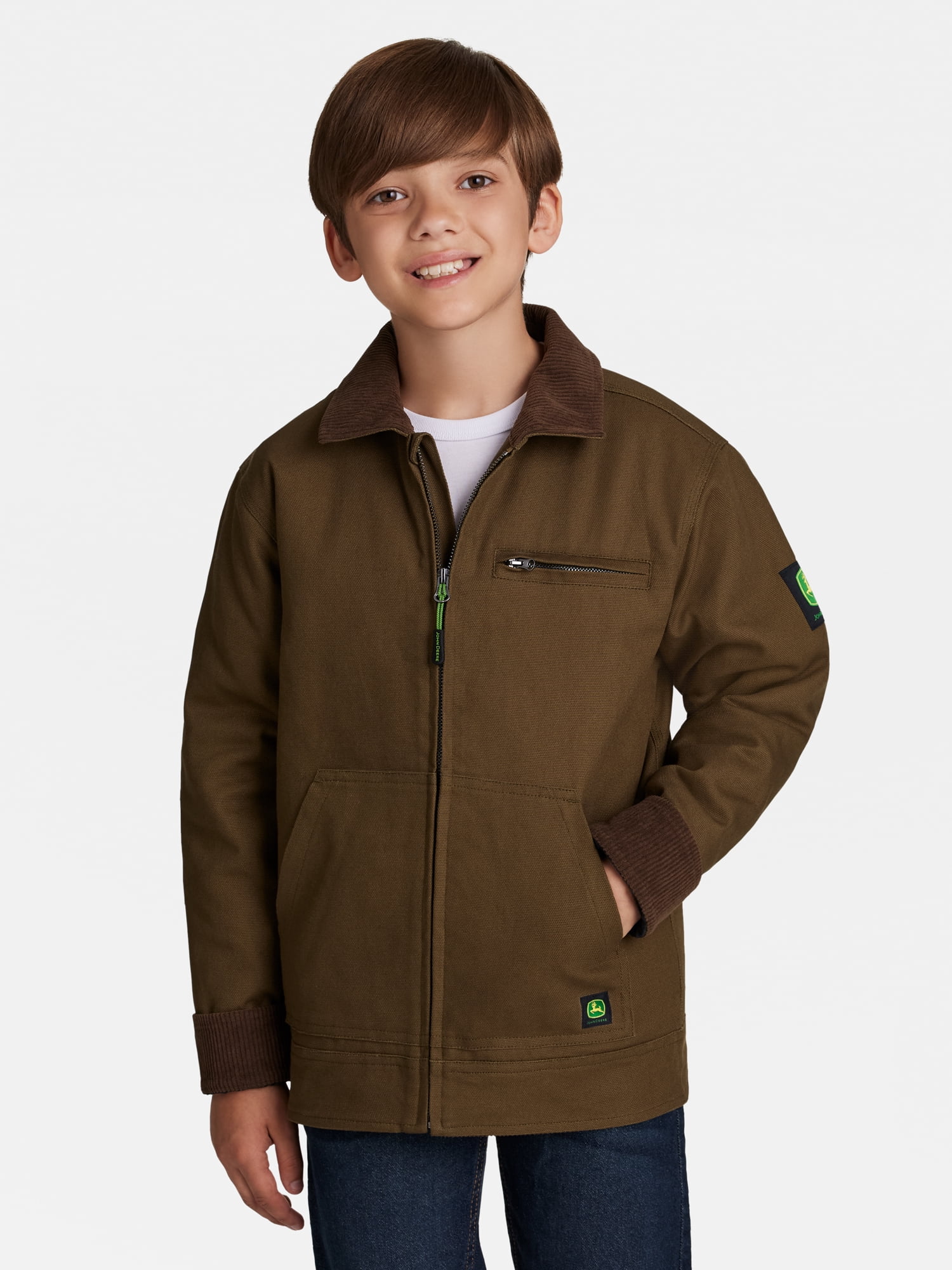 John Deere Boy's Canvas Tractor Jacket, Sizes 4 - 16