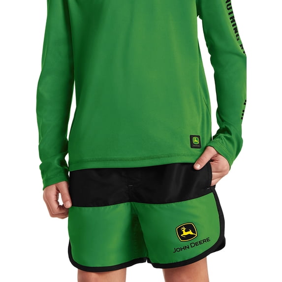John Deere Boy’s Color Blocked Boardshort, 1 Pack Sizes 4-16