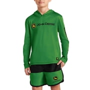 Boy’s Hood Sun Protection Rash Guard Chest Logo