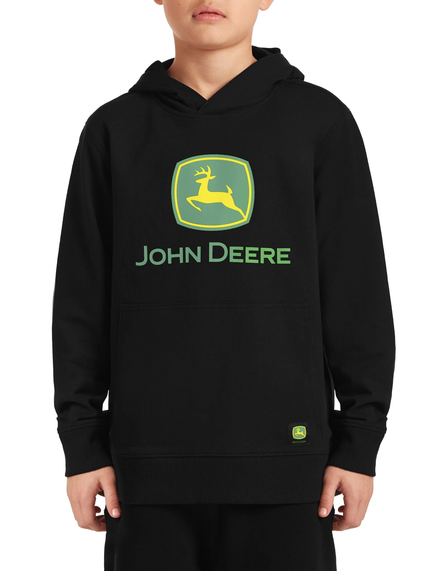 John Deere Boy’s Long Sleeve Graphic Pullover Hoodie, Sizes 4.5-18