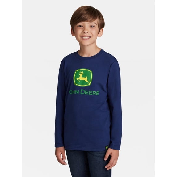 John Deere Boy's Long Sleeve Graphic T-Shirt, Sizes 4 - 18
