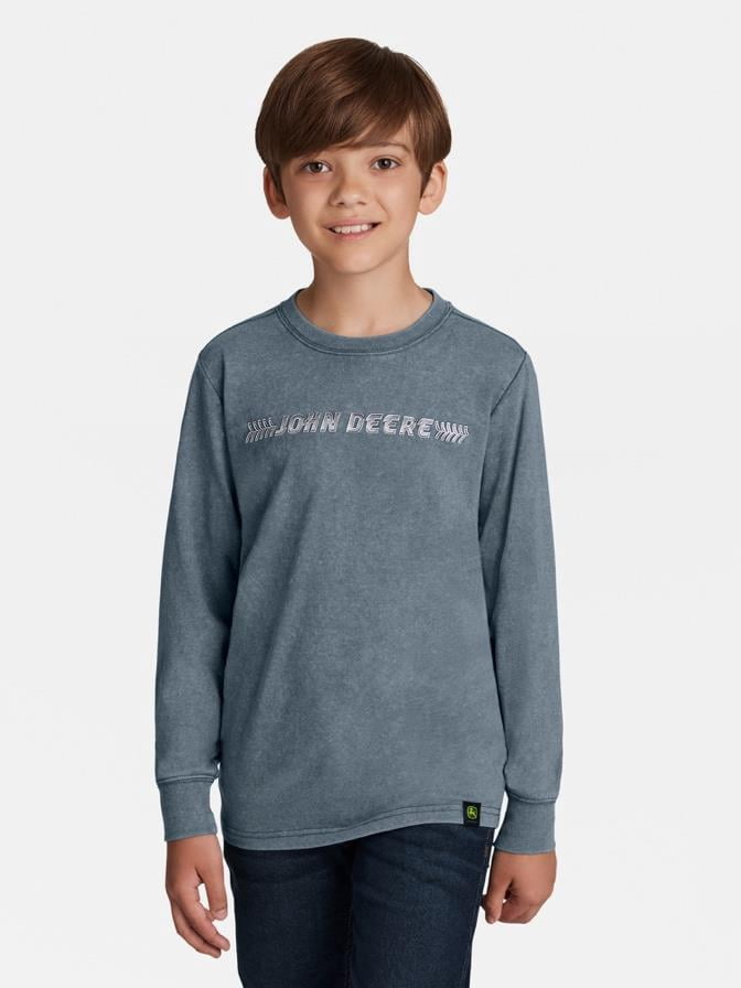 John Deere Boy's Long Sleeve Graphic T-Shirt, Sizes 4 - 18