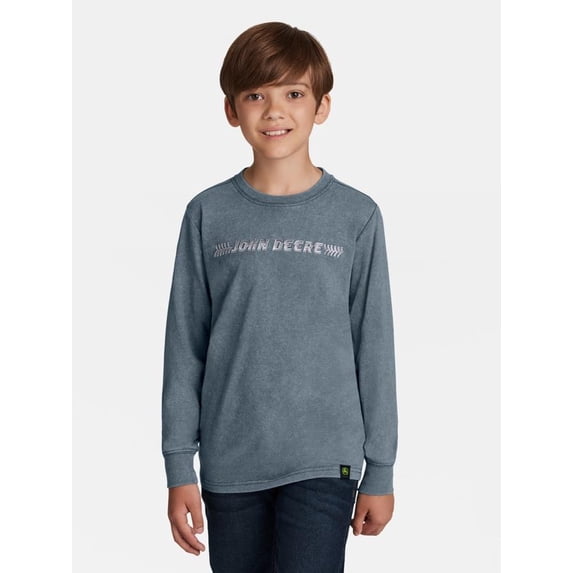John Deere Boy's Long Sleeve Graphic T-Shirt, Sizes 4 - 18