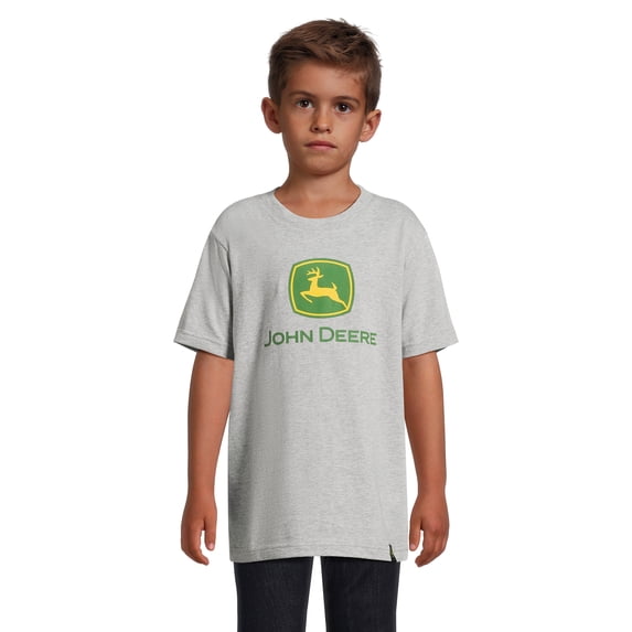 John Deere Boy's Short Sleeve Graphic Crewneck T-Shirt, Sizes 4 - 18