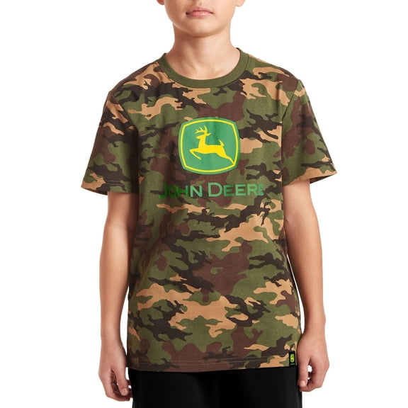 John Deere Boy's Short Sleeve Graphic Crewneck T-Shirt, Sizes 4/5 - 18