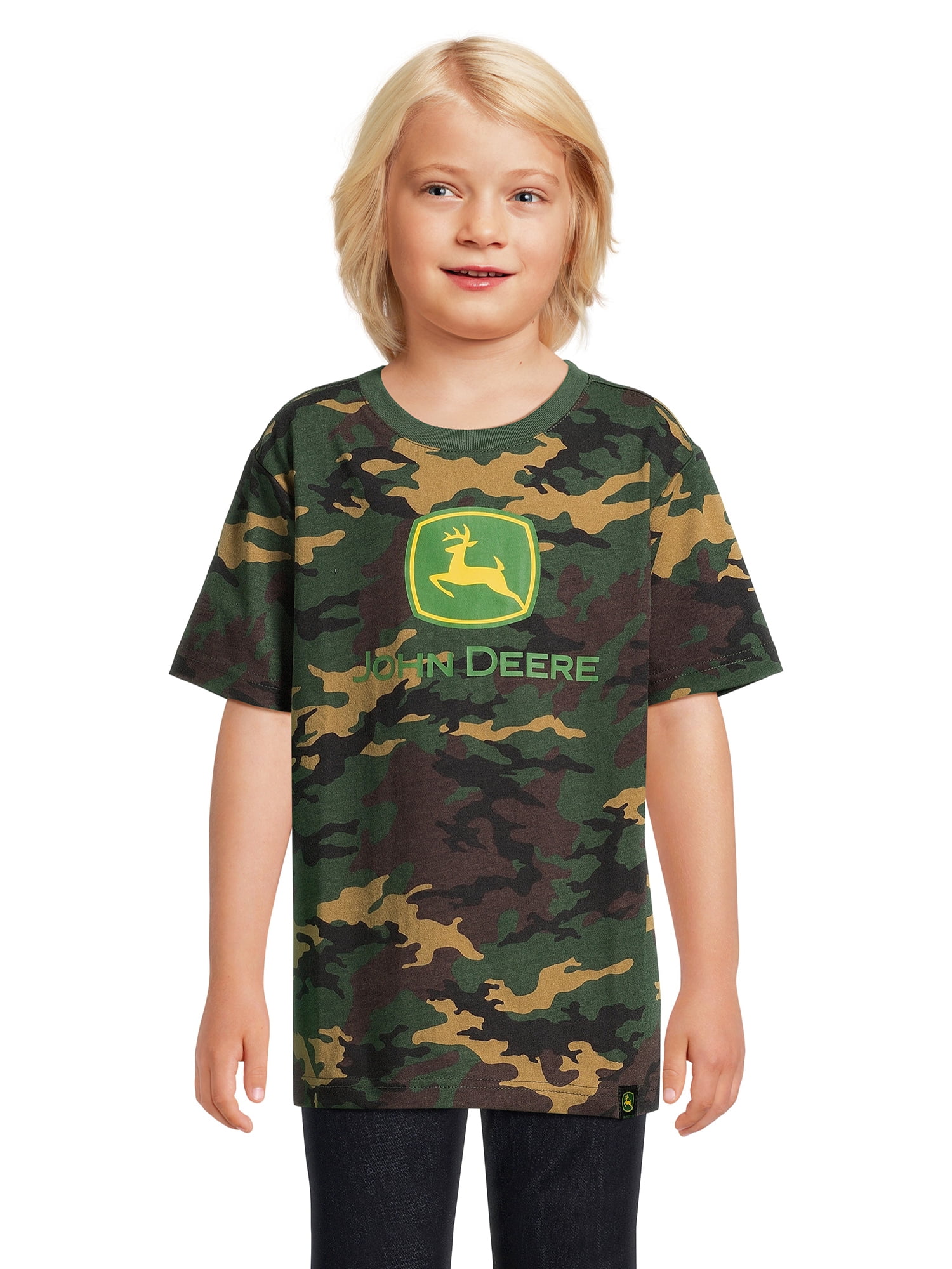 John Deere Boys' Crew Neck Short Sleeve T-Shirt, Sizes 4-16