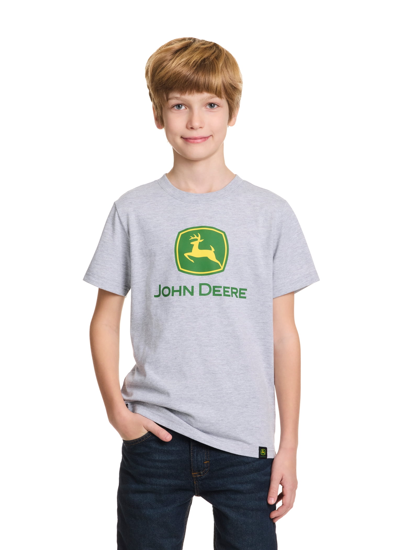 John Deere Boys' Crew Neck Short Sleeve T-Shirt, Sizes 4-16