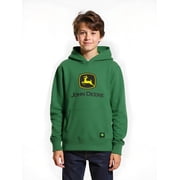 John Deere Boys Graphic Fleece Long Sleeve Hoodie, Sizes 4-18