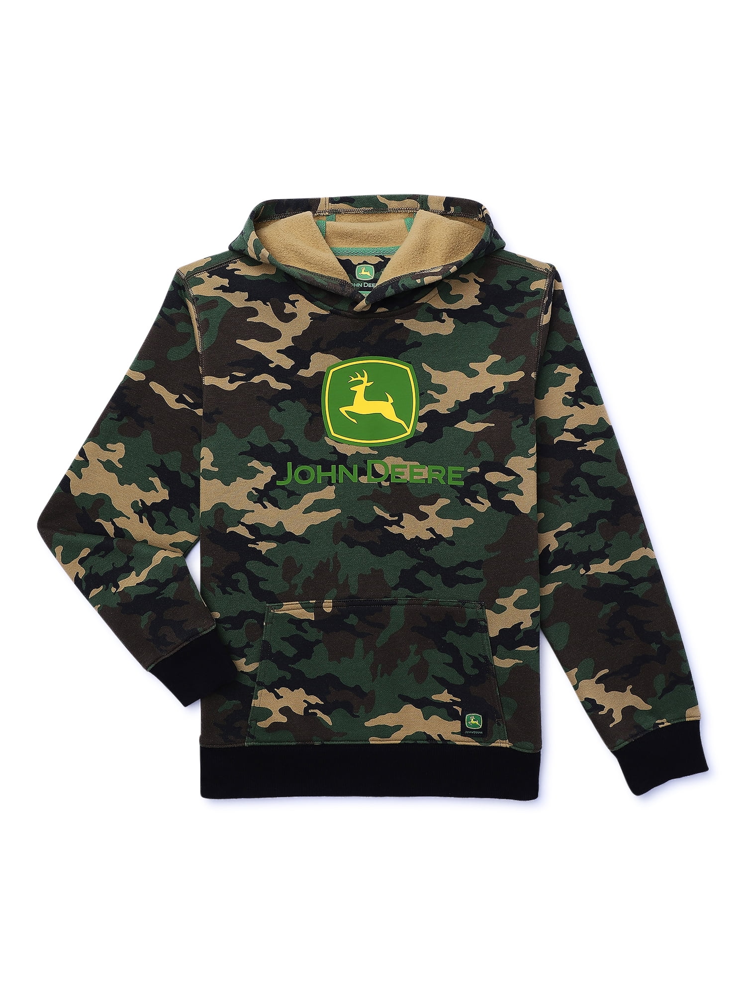 John Deere Boys Graphic Fleece Long Sleeve Hoodie, Sizes 4-18