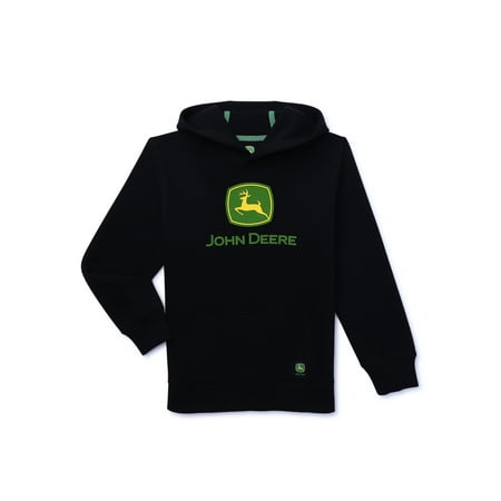 John Deere Boys Graphic Fleece Long Sleeve Hoodie, Sizes 4-18