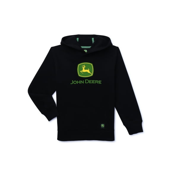 John Deere Boys Graphic Fleece Long Sleeve Hoodie, Sizes 4-18