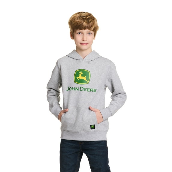 John Deere Boys Graphic Fleece Long Sleeve Hoodie, Sizes 4-18