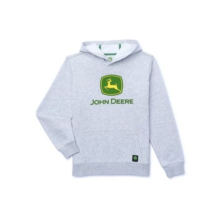 John Deere Boys Graphic Fleece Long Sleeve Hoodie, Sizes 4-18