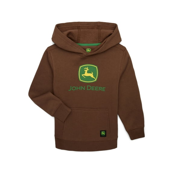 John Deere Boys Graphic Fleece Long Sleeve Hoodie, Sizes 4-18