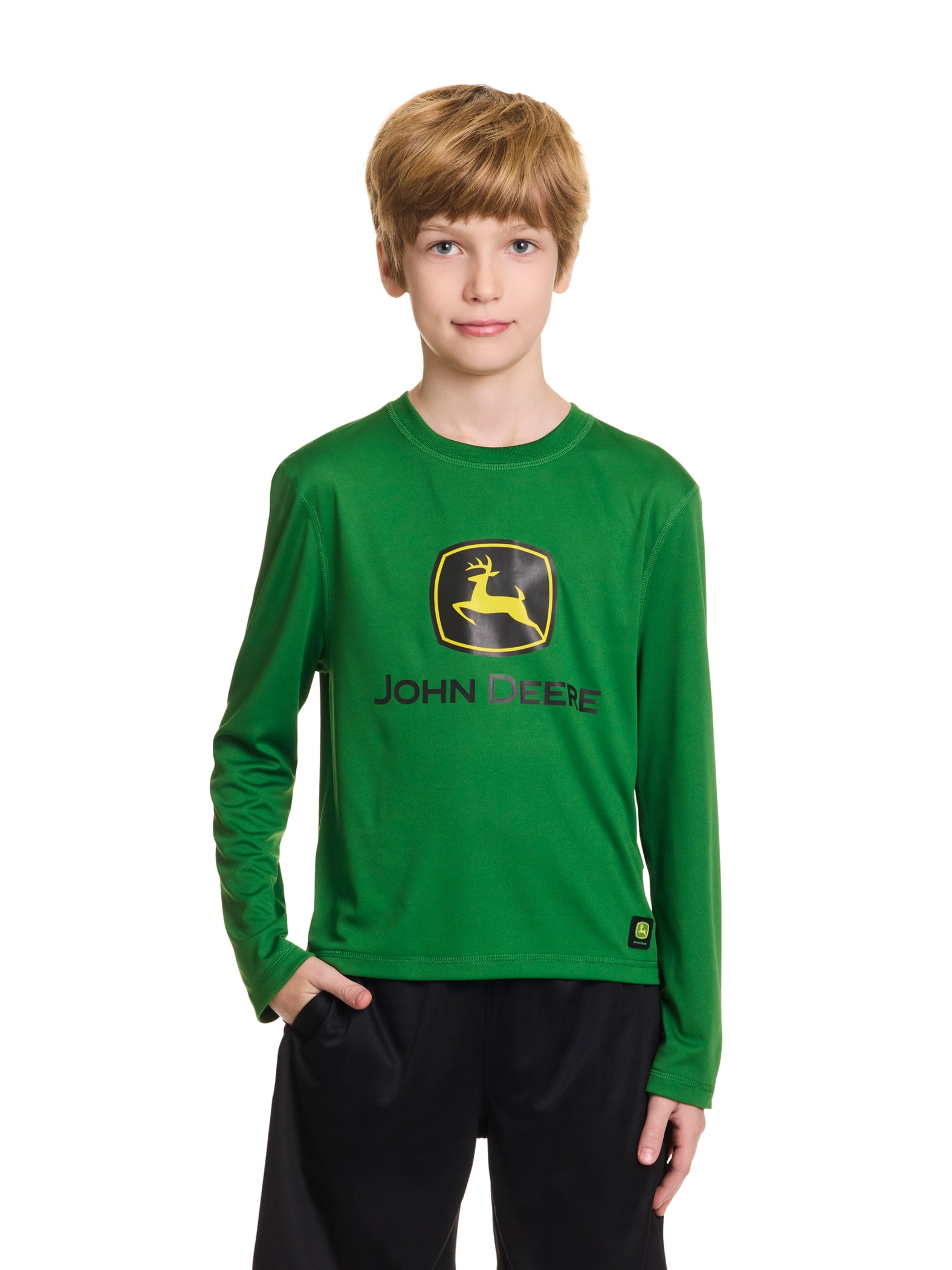 John Deere Boys Long Sleeve Rash Guard Shirt
